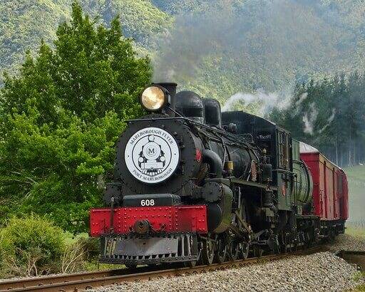 Marlborough Flyer Steam Train - Discovering the Secrets of New Zealand on a Scenic Rail Journey