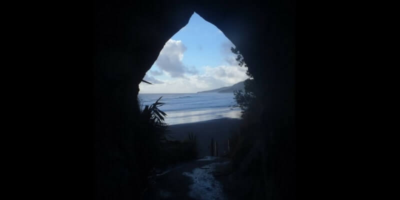 The Waikawau Beach Tunnel